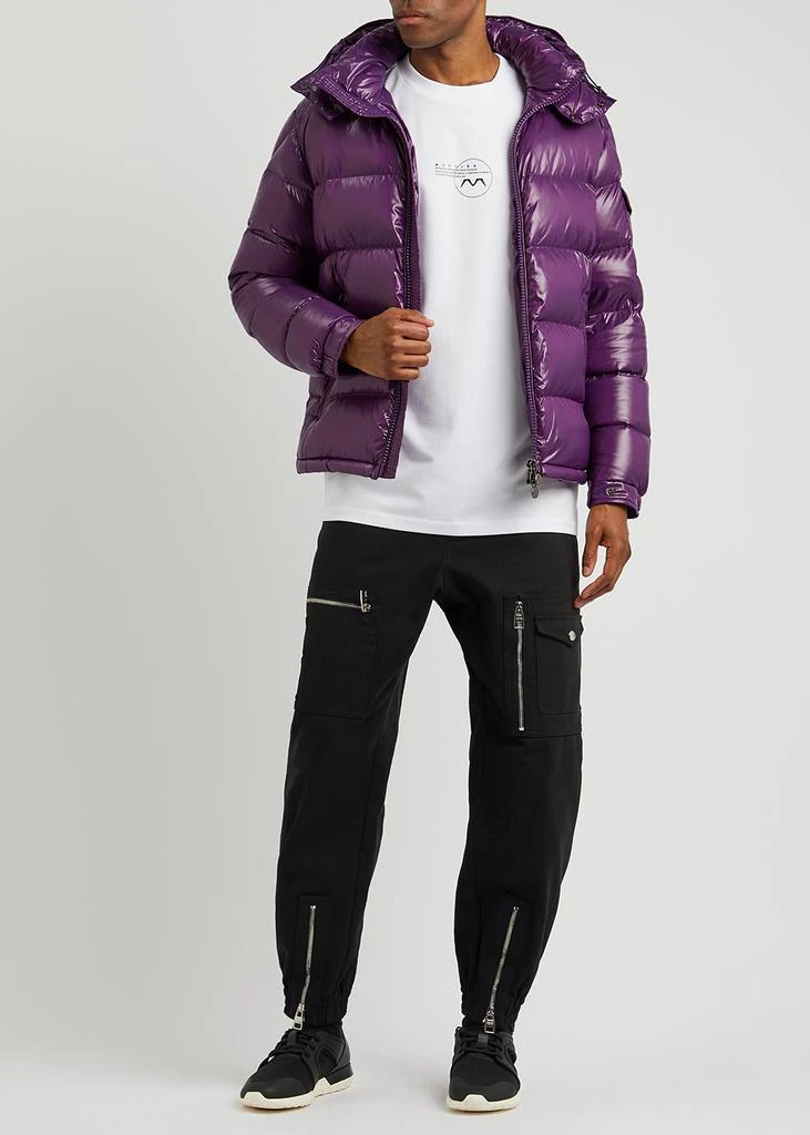 商品Moncler|Maya purple hooded quilted shell jacket,价格¥10554,第4张图片详细描述