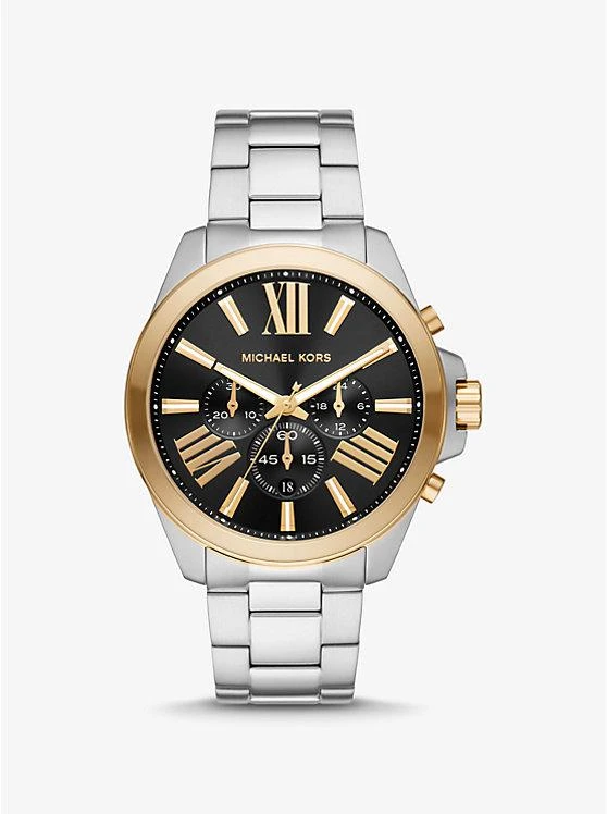 商品Michael Kors|Oversized Wren Two-Tone Watch,价格¥1193,第1张图片