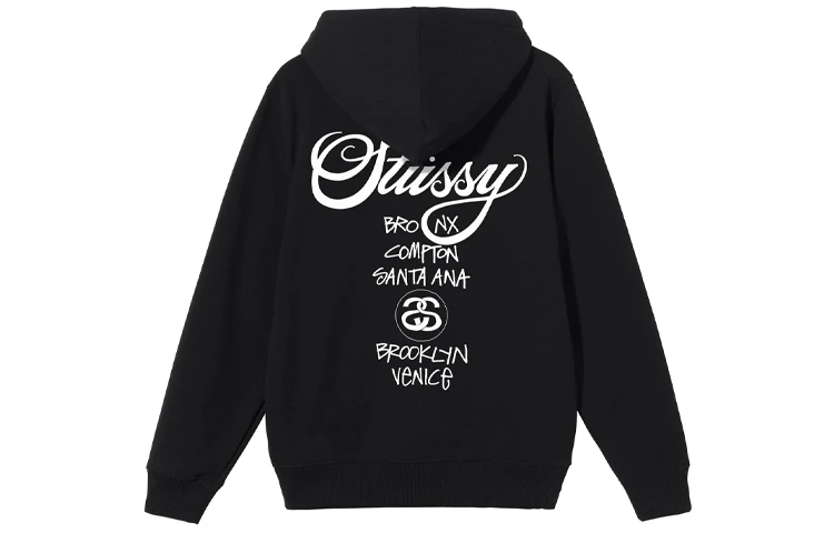 商品[国内直发] STUSSY|世界巡游系列 World Tour Hoodie Logo连帽卫衣 男女同款,价格¥1245,第7张图片详细描述