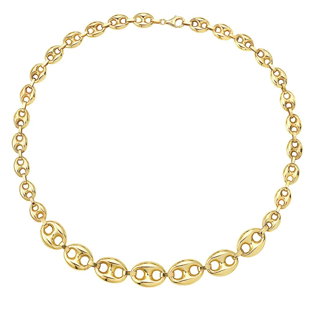 商品Fine Jewelry|18" Mariner Puff Chain Necklace 14k gold,价格¥18219,第2张图片详细描述