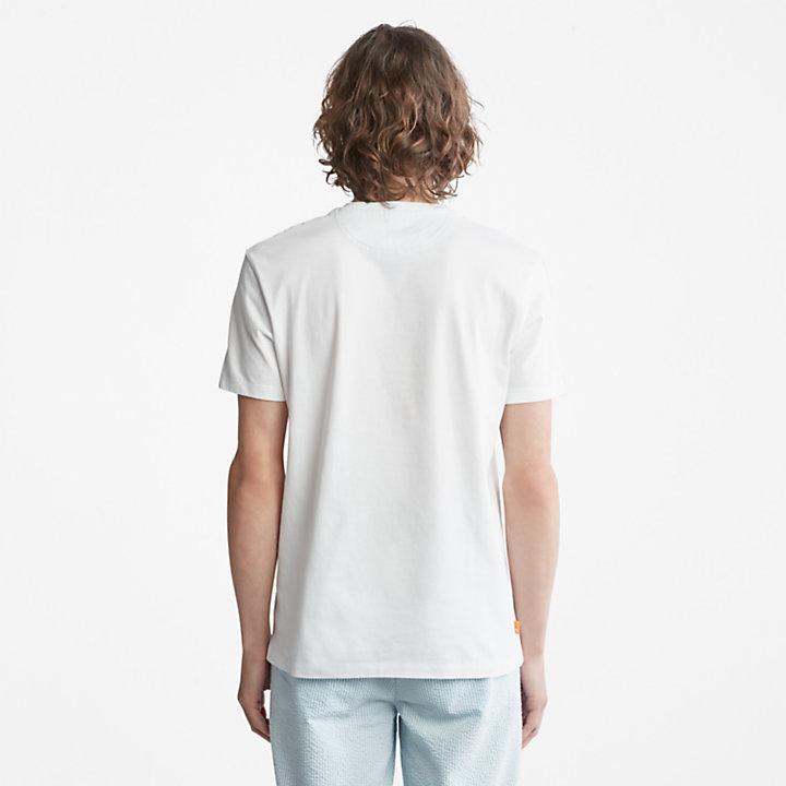 Dunstan River Pocket T-shirt for Men in White商品第2张图片规格展示