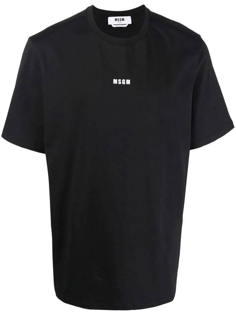 商品MSGM|MSGM logo-print cotton T-shirt,价格¥751,第1张图片