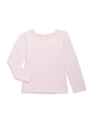 商品Calvin Klein|Little Girls 2 Piece Logo Top & Overalls Set,价格¥119,第3张图片详细描述