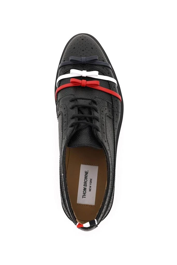 商品Thom Browne|LONGWING BROGUE SHOES WITH TRICOLOUR BOWS,价格¥3813,第3张图片详细描述