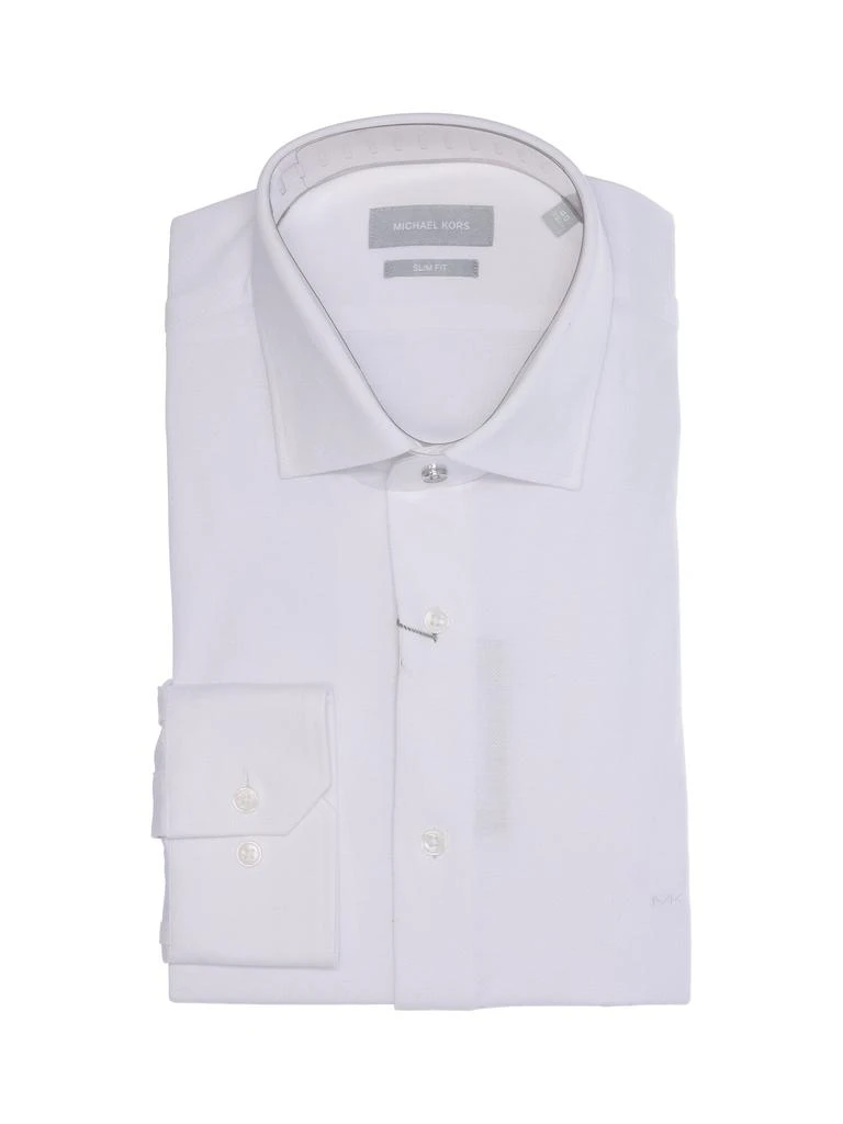 商品Michael Kors|Solid Pique Premium Slim Bianco shirt,价格¥830,第1张图片