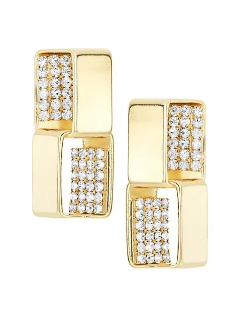 商品ROSANTICA|Milva Goldtone & Crystal Drop Earrings,价格¥859,第1张图片