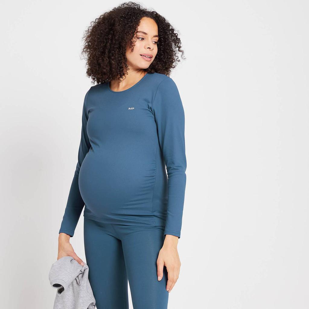 商品Myprotein|MP Women's Power Maternity Long Sleeve Top - Dust Blue,价格¥188,第1张图片