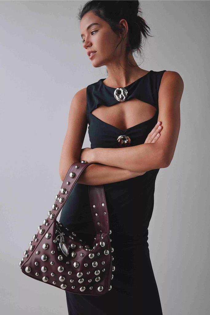 ★TOUT Y EST★ Mona Ribbon Detail Ruffle Shoulder Bag Black Mona handbag – Silfenstudio COM