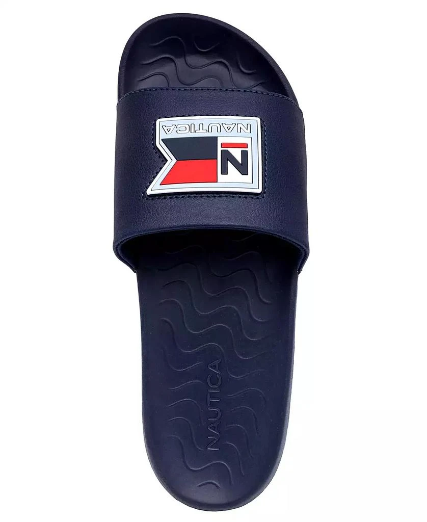 商品Nautica|Men's Hyia Pool Slip On Slides,价格¥235,第4张图片详细描述