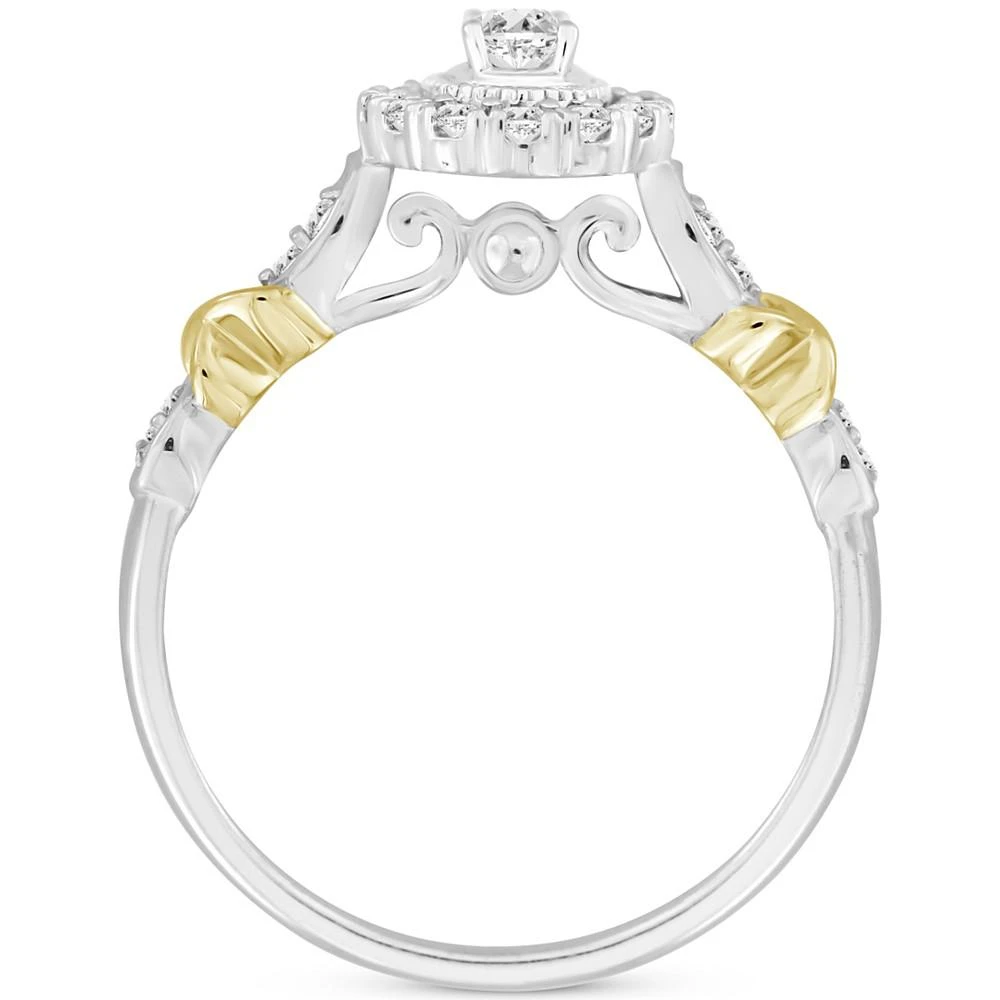 商品Macy's|Diamond Bridal Set (1/2 ct. t.w.) in 14k Two-Tone Gold,价格¥20929,第4张图片详细描述