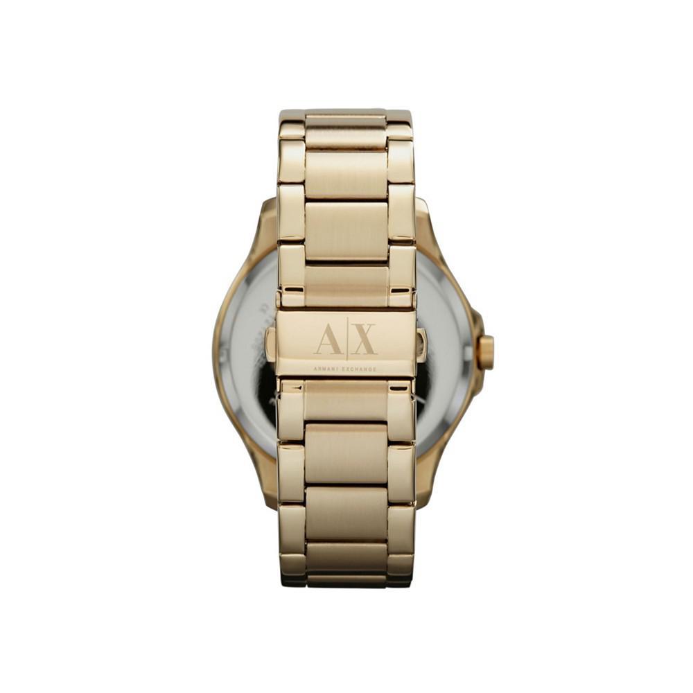 商品Armani Exchange|Men's Multi-function Gold Tone Stainless Steel Bracelet Watch 46mm,价格¥1548,第4张图片详细描述