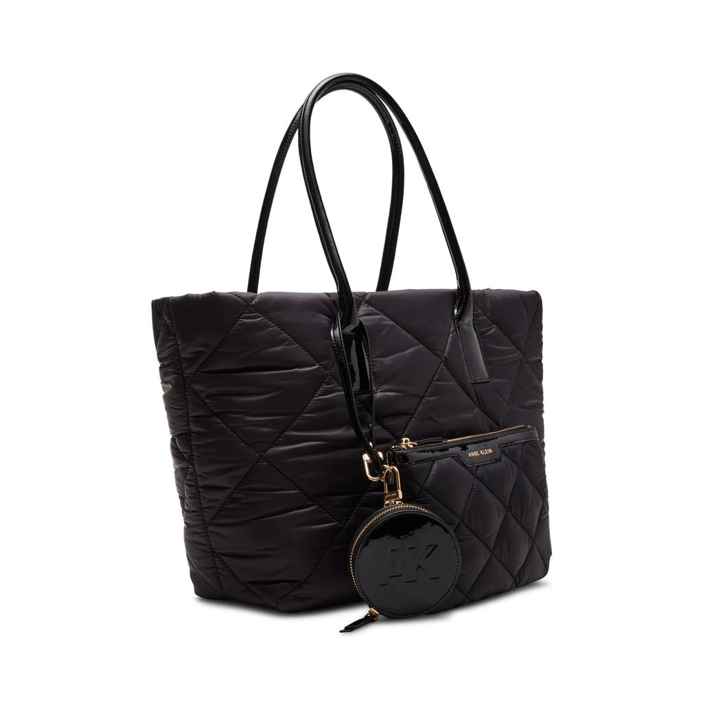 商品Anne Klein|Quilted Nylon Tote With Pouch and Coin Purse,价格¥402,第4张图片详细描述