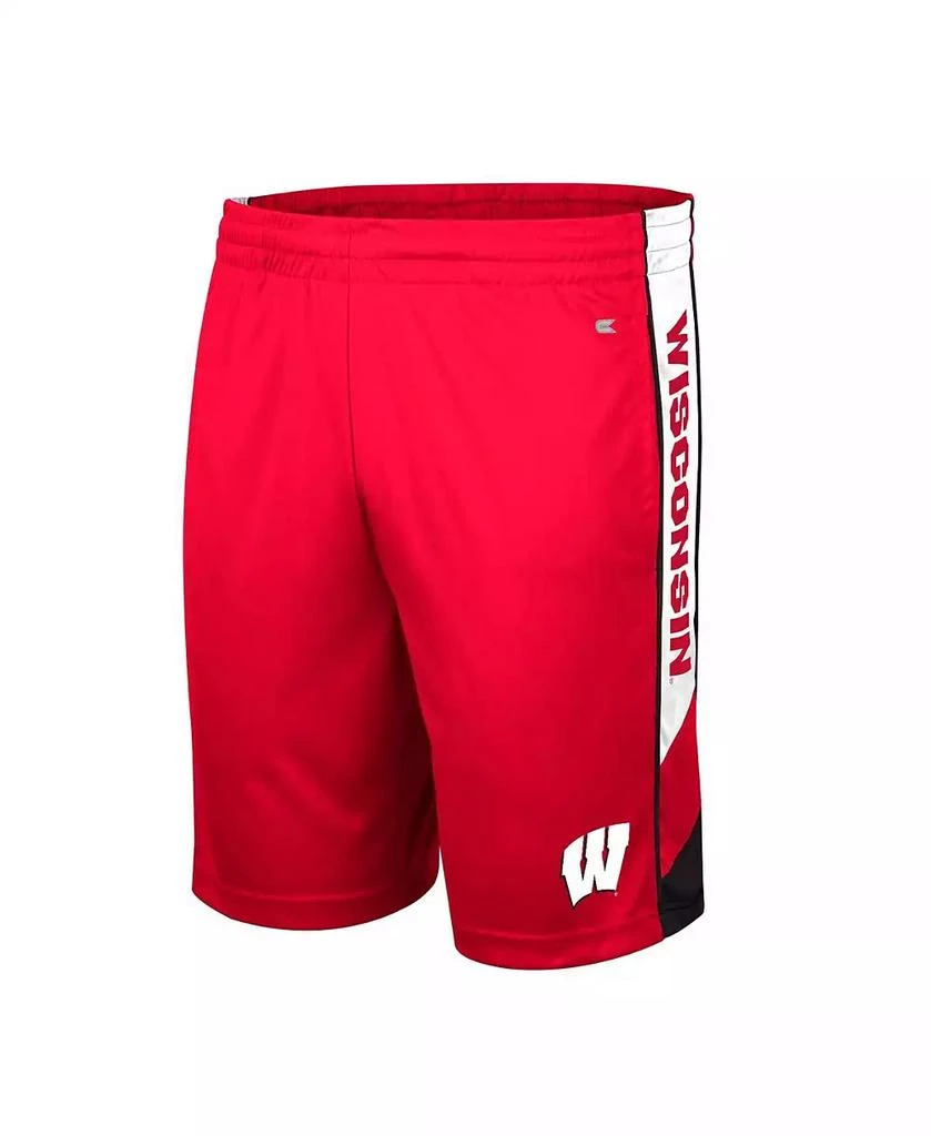 商品Colosseum|Men's Red Wisconsin Badgers Pool Time Shorts,价格¥263,第2张图片详细描述
