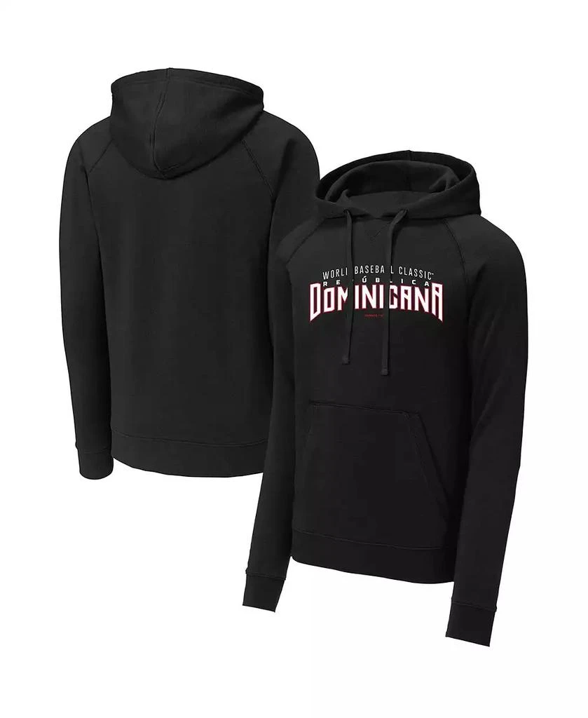 商品Legends|Men's Black Dominican Republic Baseball 2023 World Baseball Classic Country Pride Pullover Hoodie,价格¥359,第1张图片