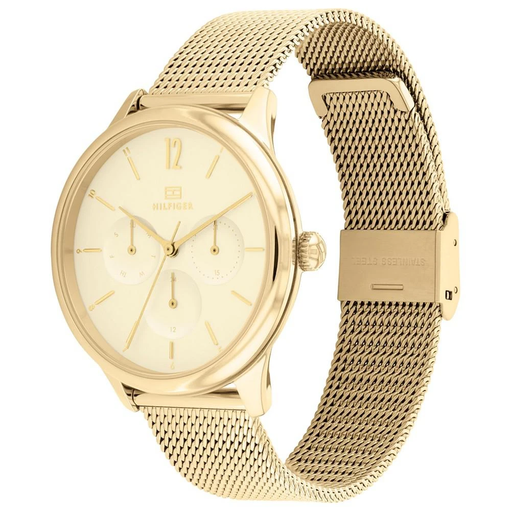 商品Tommy Hilfiger|Women's Gold-Tone Mesh Bracelet Watch,价格¥1465,第2张图片详细描述