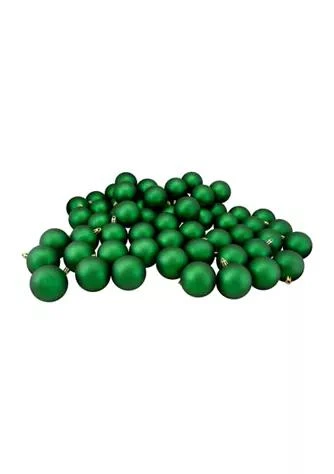 商品Northlight|60Ct Xmas Green Shatterproof Matte Christmas Ball Ornaments 2.5Inch 60Mm,价格¥374,第1张图片