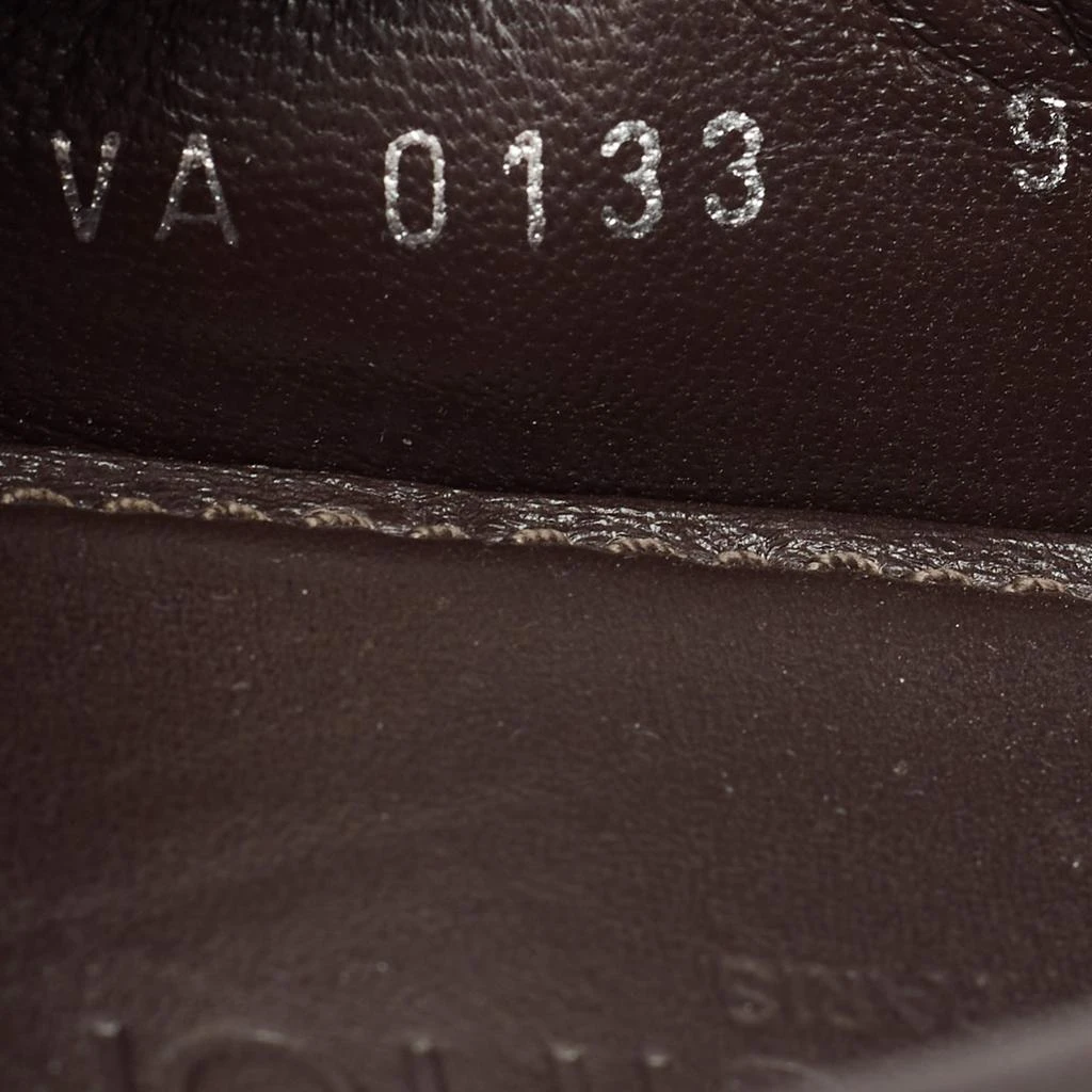 Louis Vuitton Brown Damier Embossed Leather Hockenheim Slip On Loafers Size 43 商品