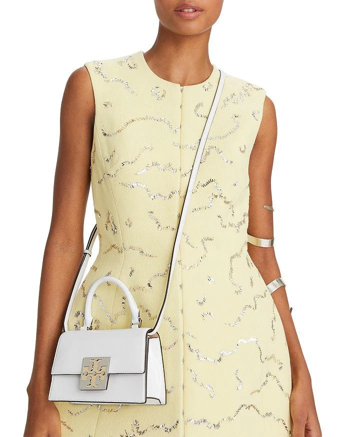 商品Tory Burch|女式 Bon Bon系列 拉绒皮革迷你手提包,价格¥2008,第2张图片详细描述