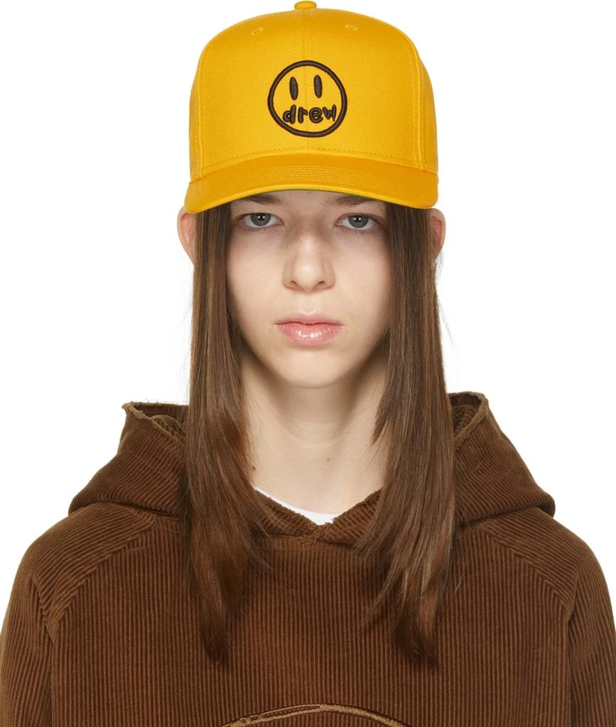 商品Drew House|SSENSE Exclusive Yellow Painted Mascot Cap,价格¥373,第1张图片