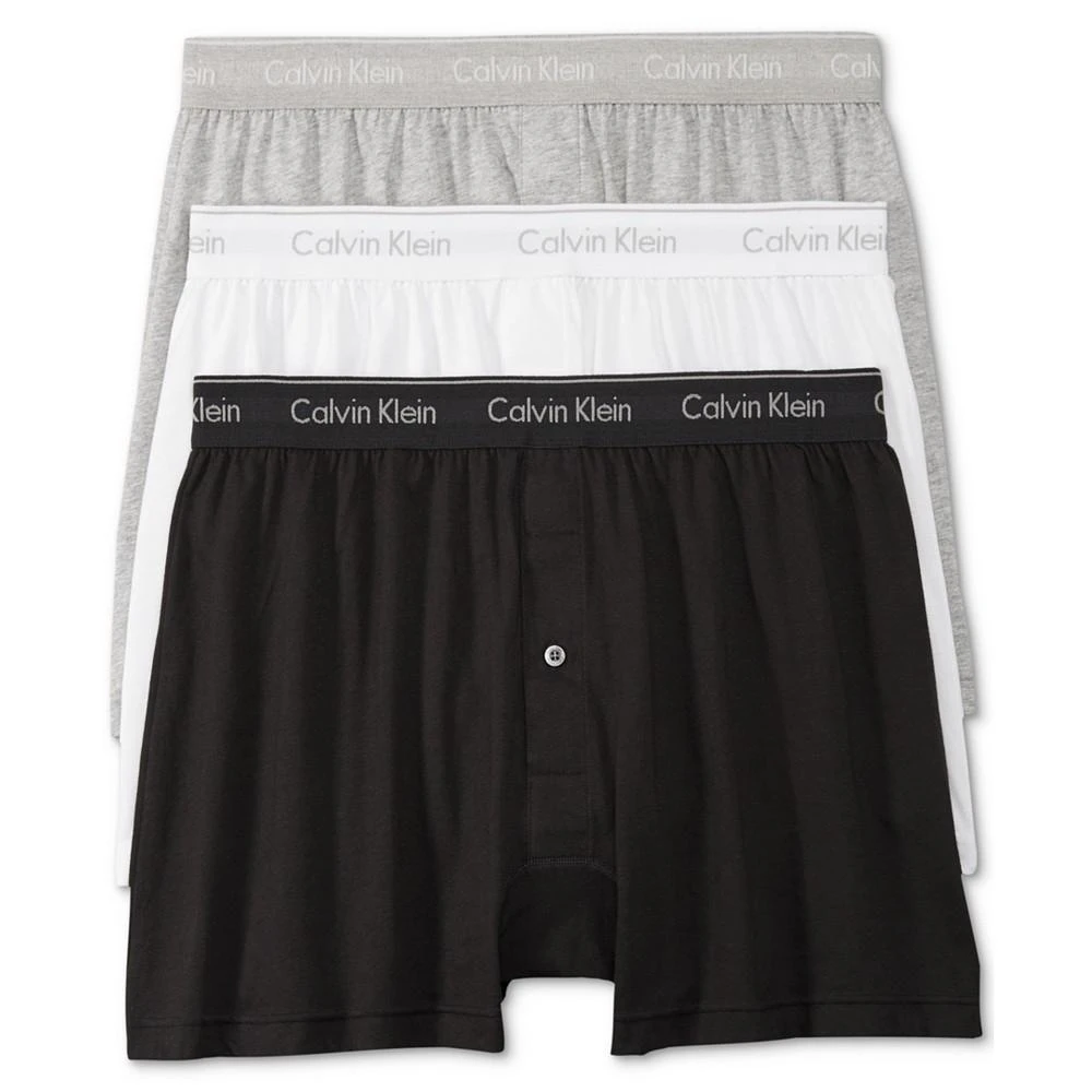 商品Calvin Klein|Men's 3-Pack Cotton Classics Knit Boxers Underwear,价格¥254,第1张图片