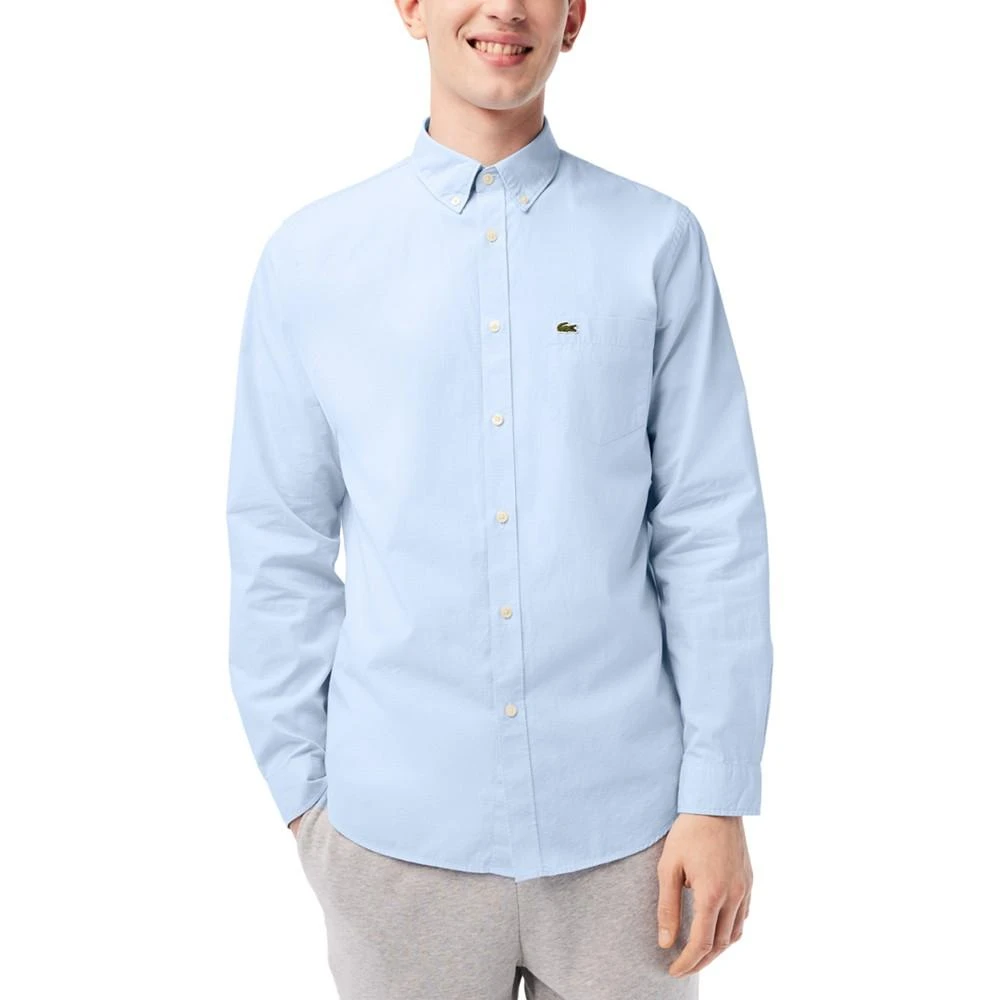 商品Lacoste|Men's Gingham Poplin Shirt,价格¥343,第1张图片