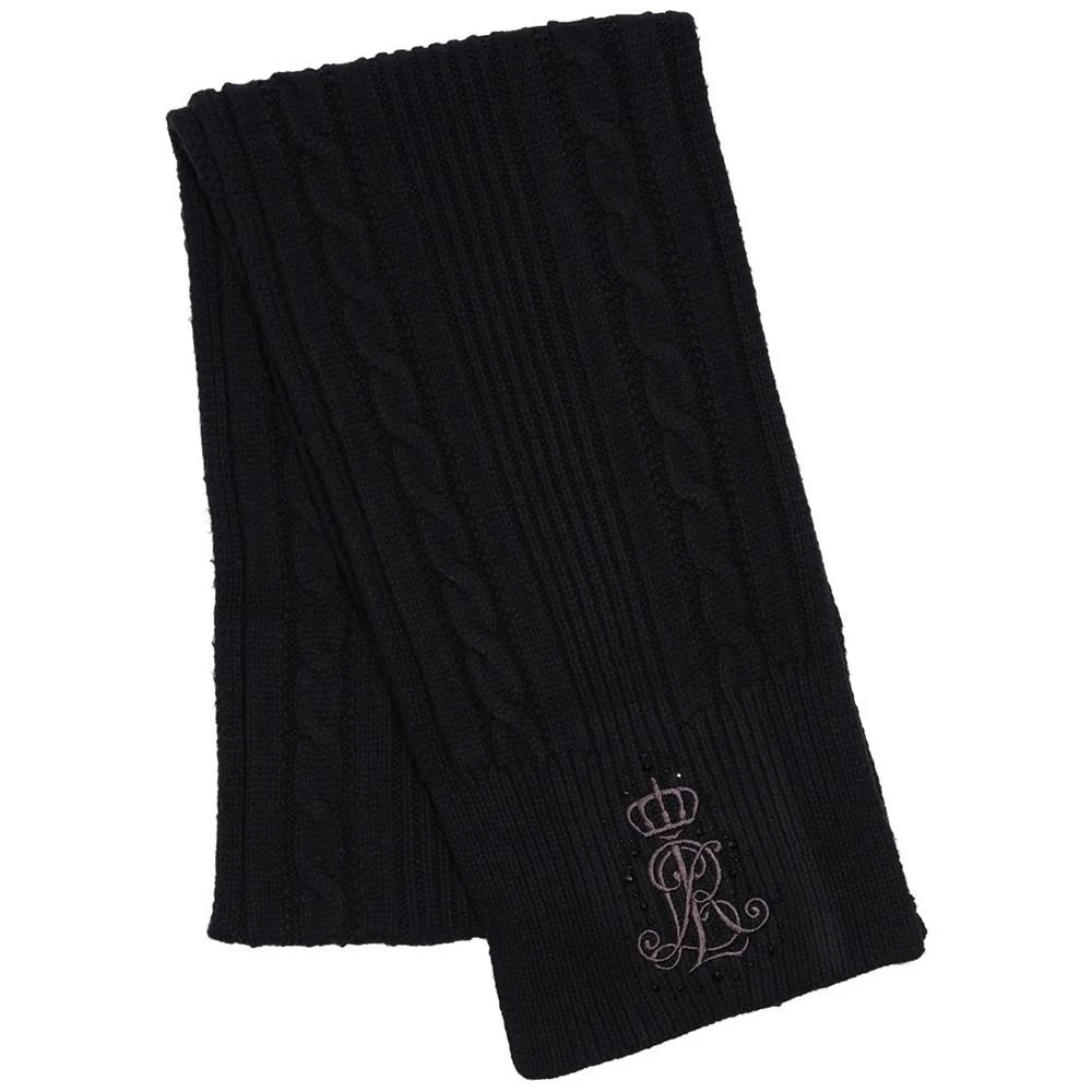 商品Ralph Lauren|Women's Logo and Stone Cable Scarf,价格¥437,第2张图片详细描述