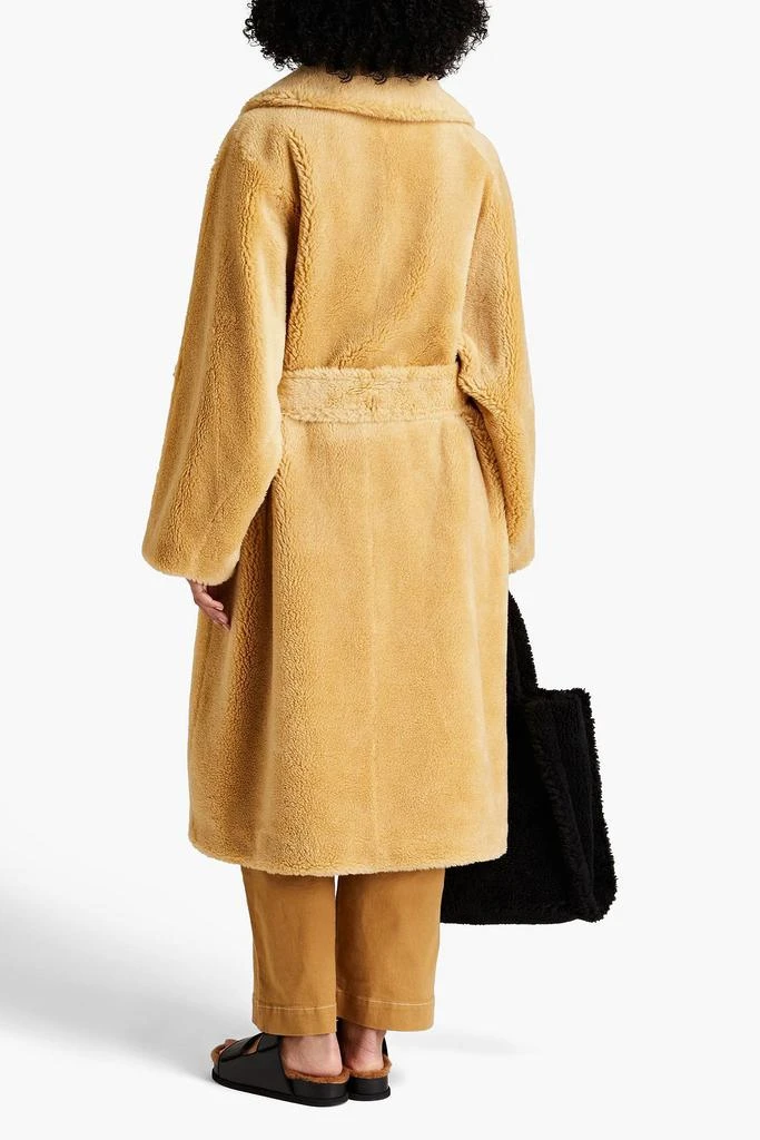 商品STAND STUDIO|Zoey belted faux shearling coat,价格¥1417,第3张图片详细描述
