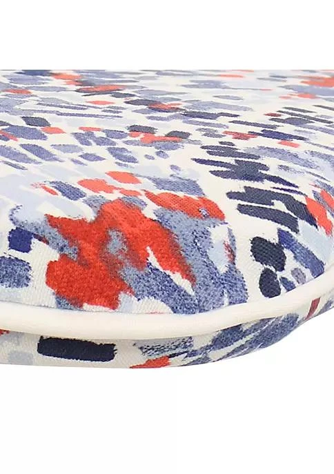 商品Sunnydaze Decor|Decor Outdoor U Shaped Seat Cushions   Abstract Red Blue   Set Of 2,价格¥259,第3张图片详细描述