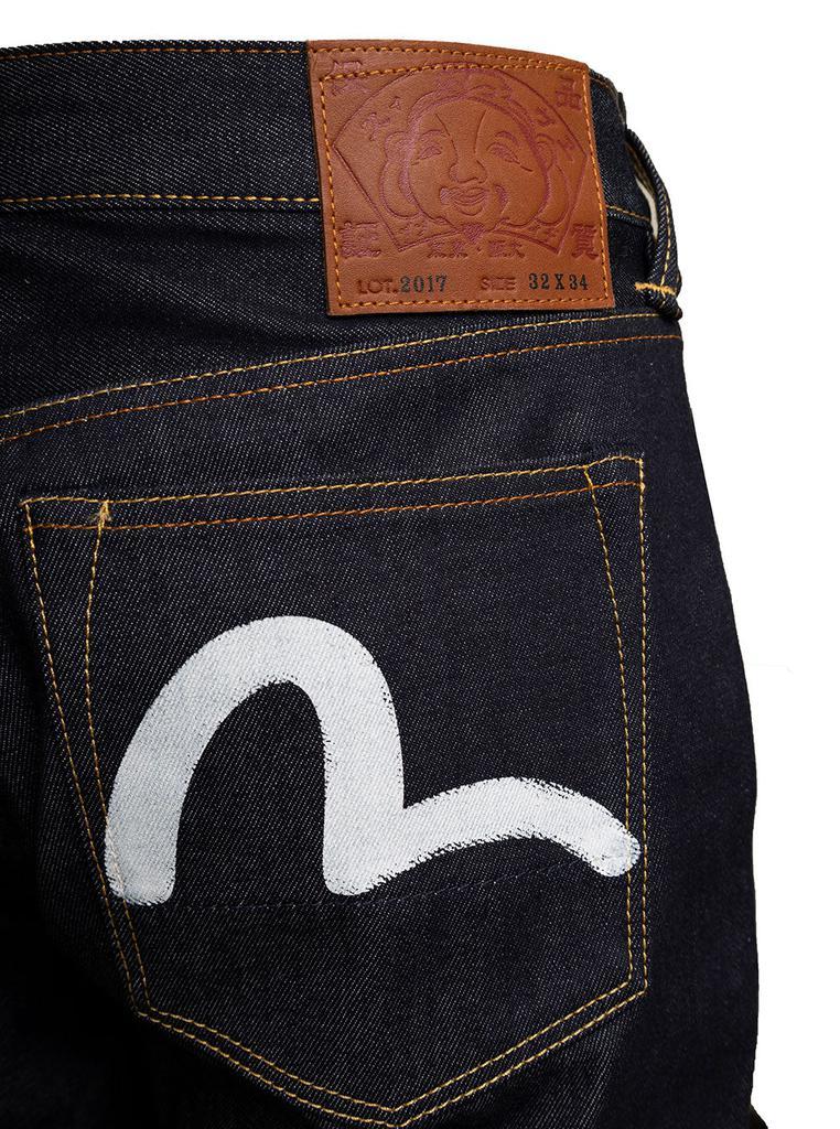 商品Evisu|Evisu Man's Blue Jeans with Off White Seagull  back Print,价格¥1383,第5张图片详细描述