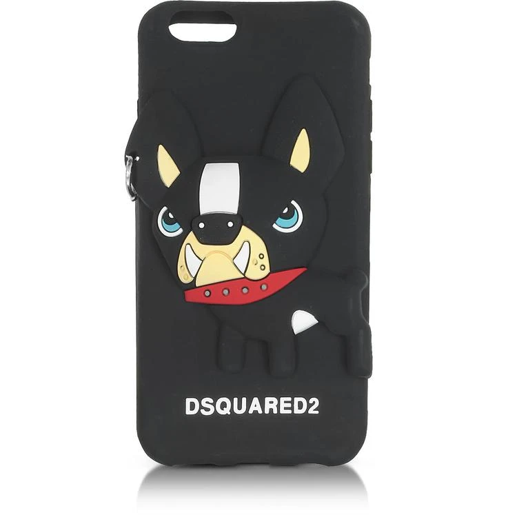 商品DSQUARED2|黑色硅胶iPhone 6套配狗狗,价格¥422,第1张图片