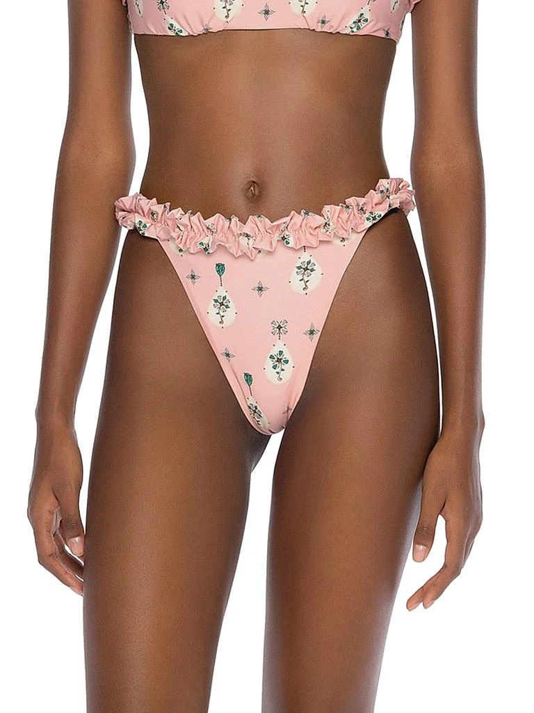 商品Agua by Agua Bendita|Alma Luz Joyeria Ruffled Bikini Bottom,价格¥354,第4张图��片详细描述