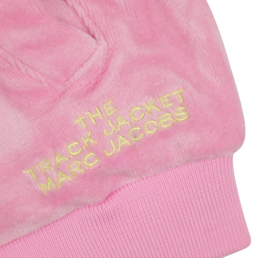 商品Marc Jacobs|Pink Velour Hooded Zip Up,价格¥308,第3张图片详细描述