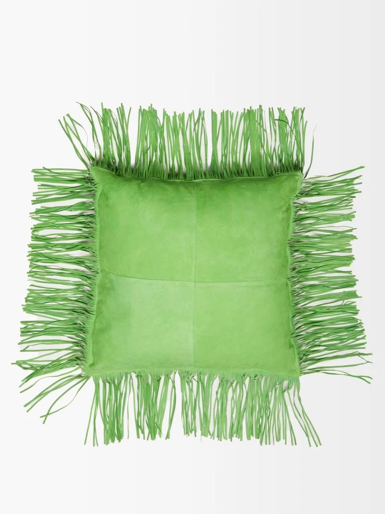 商品Saunders|Fara fringed suede cushion,价格¥2502,第1张图片