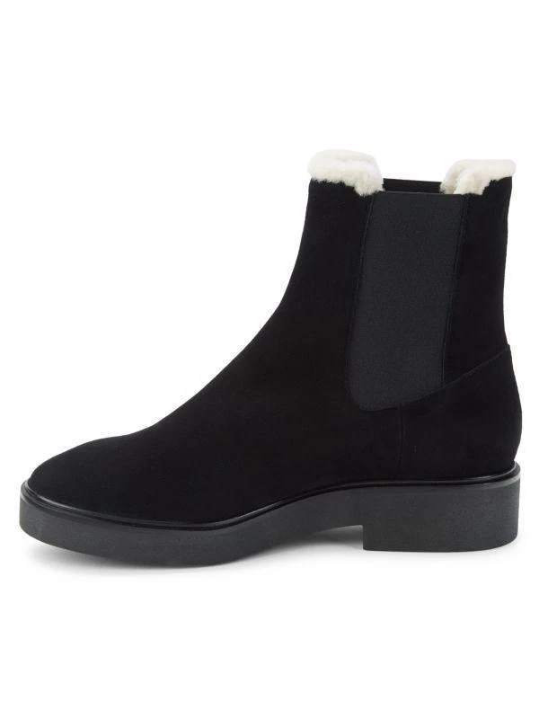 商品Stuart Weitzman|Alpine Faux Fur Lined Suede Chelsea Boots,价格¥1516,第4张图片详细描述