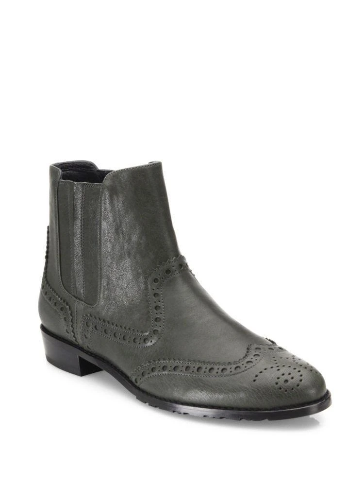 Wing It Leather Wing-Tip Ankle Boots 商品