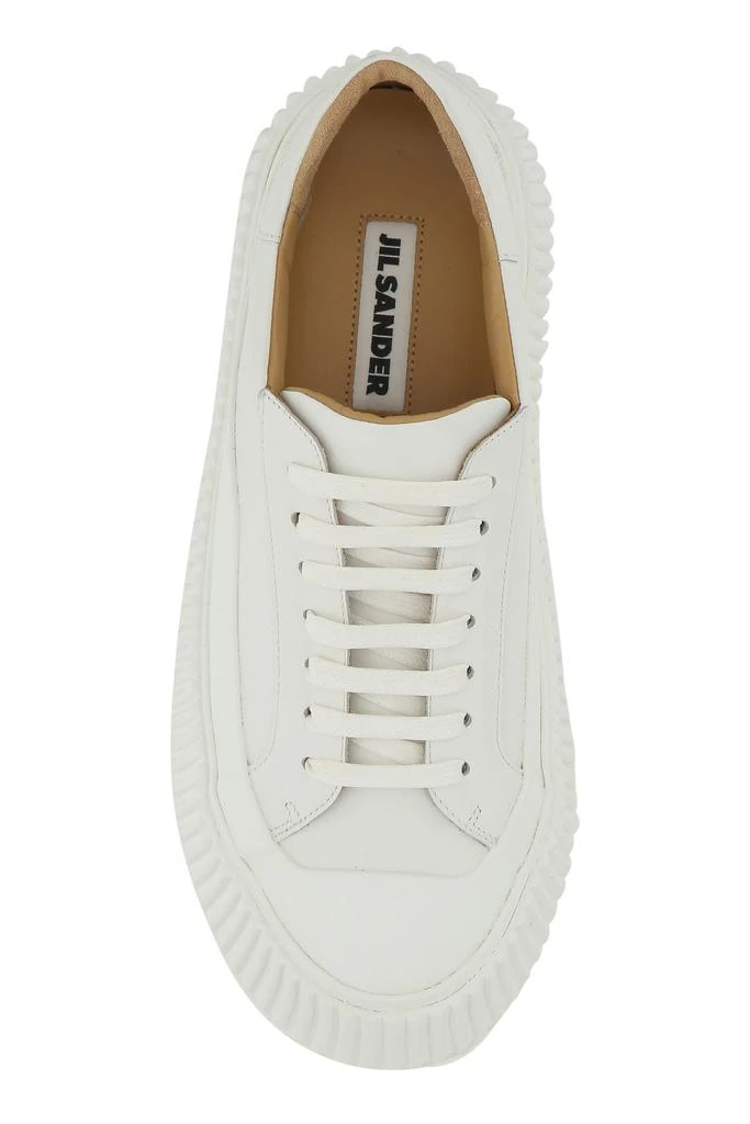 商品Jil Sander|White leather and rubber sneakers,价格¥2681,第3张图片详细描述