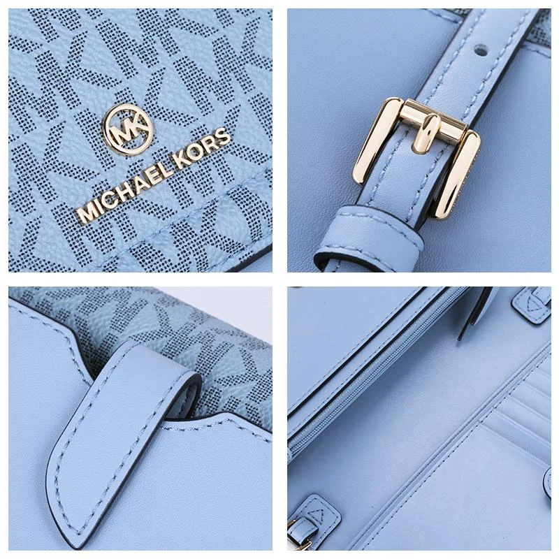 商品[国内直发] Michael Kors|MK 女包 迈克·科尔斯（MICHAEL KORS） 蓝色皮质单肩挎包 32H1GT9C5V PALE BLUE,价格¥1162,第8张图片详细描述