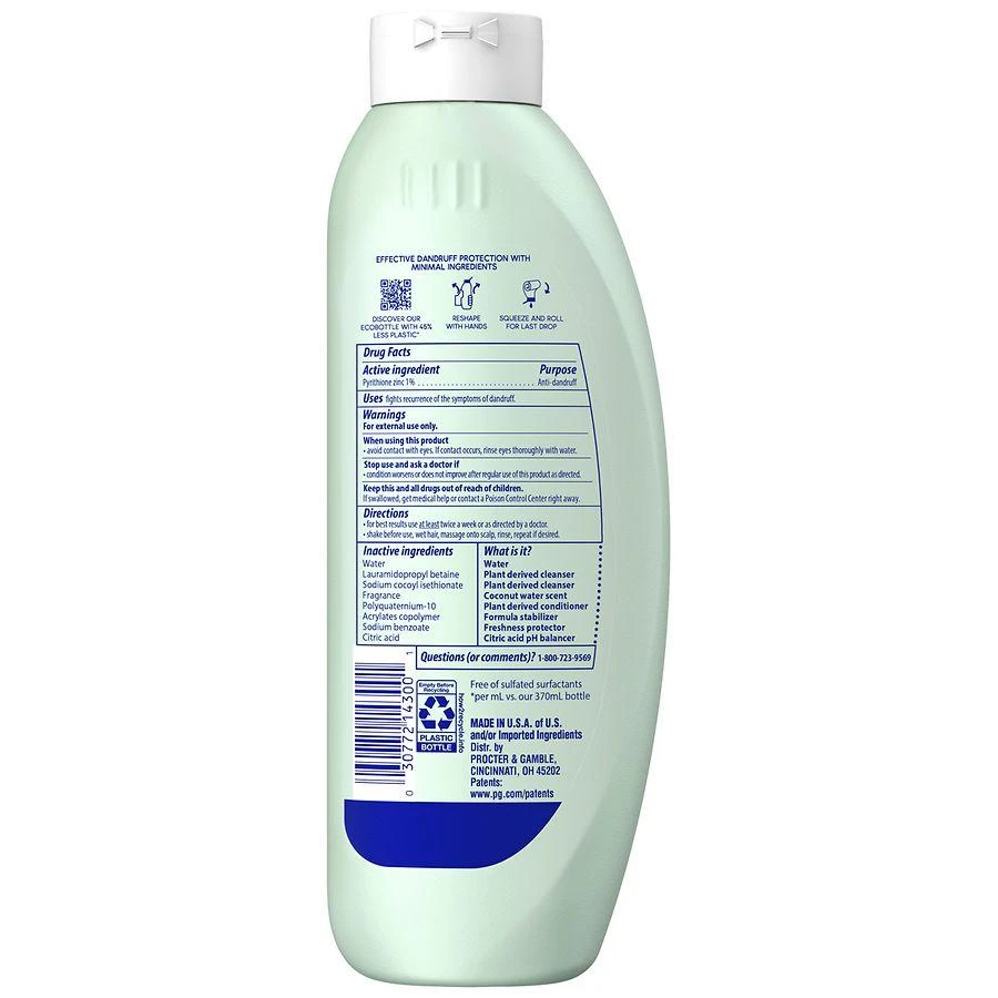 Pure Clean 2in1 Dandruff Shampoo and Conditioner, Anti-Dandruff Treatment Coconut Water 商品