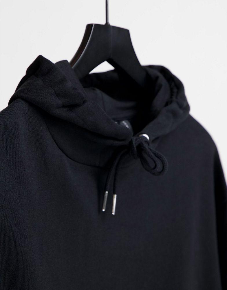 商品ASOS|ASOS DESIGN oversized boyfriend hoodie in black,价格¥172,第6张图片详细描述