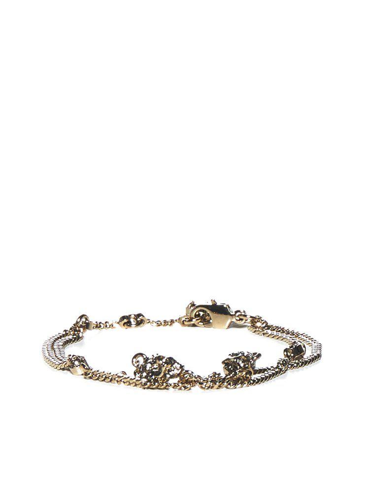 商品Alexander McQueen|Alexander McQueen Skull Chain Bracelet,价格¥1069,第1张图片