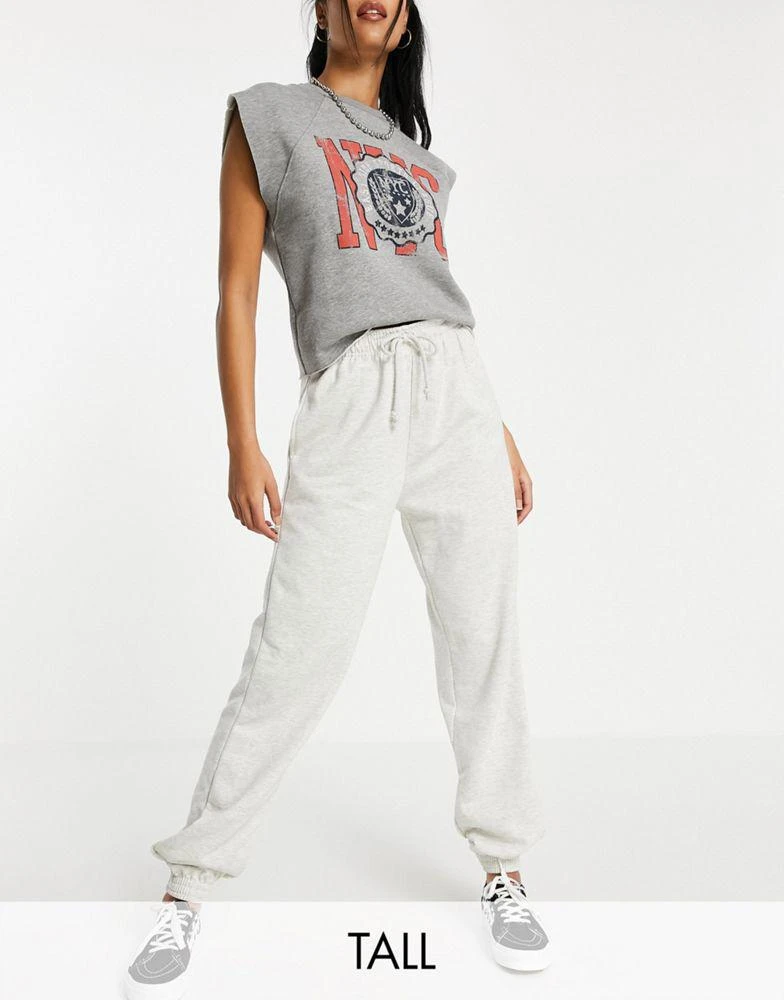 商品Topshop|Topshop Tall oversized 90s joggers in grey,价格¥148,第1张图片