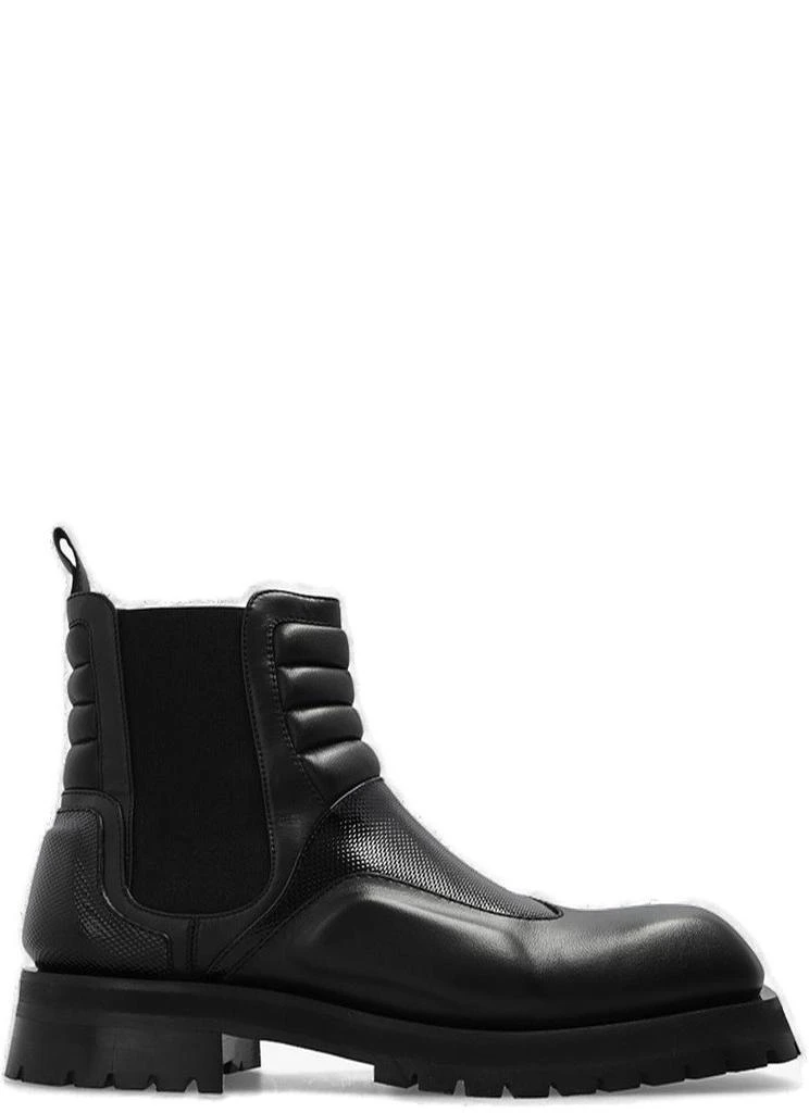 商品Balmain|Balmain Panelled Square Toe Quilted Boots,价格¥3220-¥7373,第1张图片