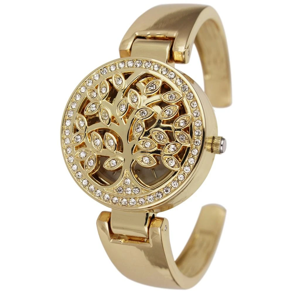 商品Charter Club|Women's Gold-Tone Cuff Bracelet Watch 30mm, Created for Macy's,价格¥150,第1张图片