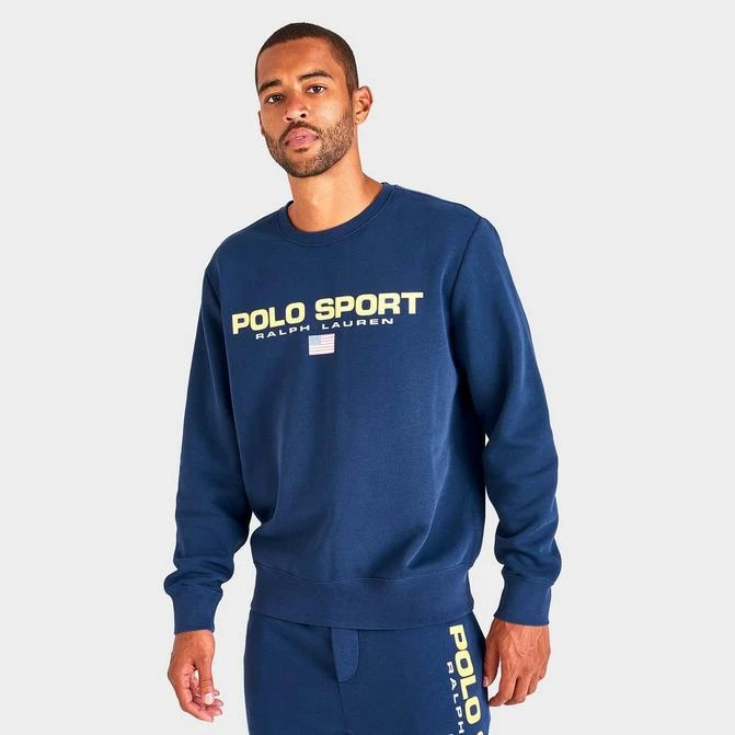 商品Ralph Lauren|Men's Ralph Lauren Polo Sport Fleece Crewneck Sweatshirt,价格¥301,第1张图片