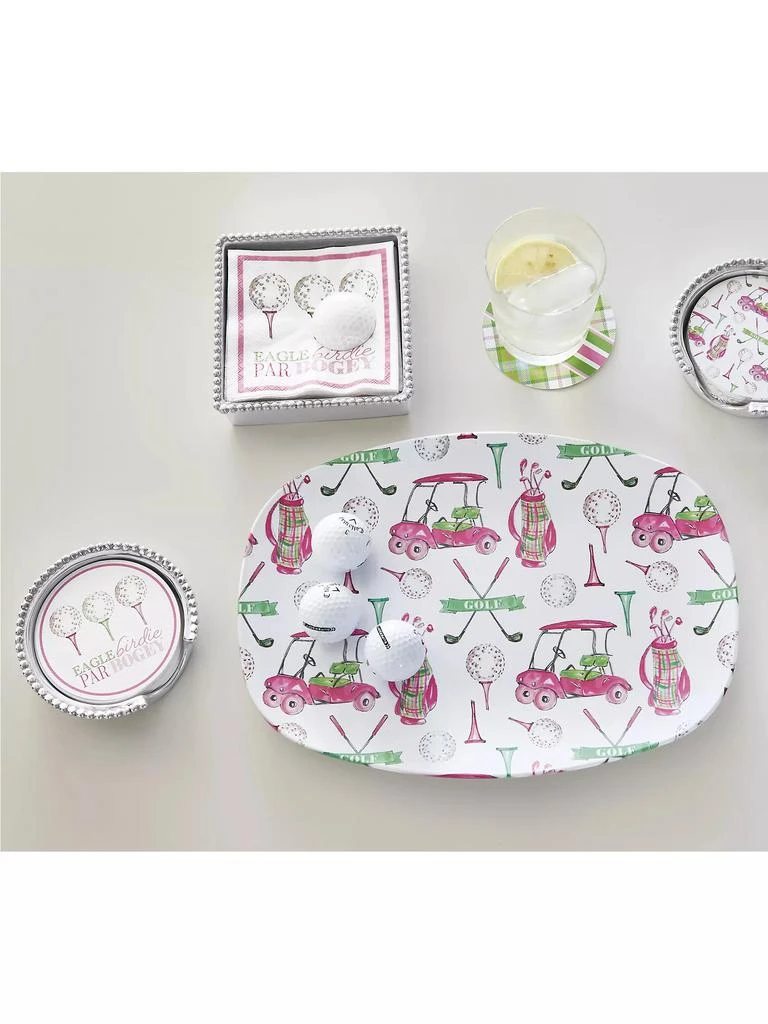 商品Mariposa|Sporting Life Ladies' Eagle, Birdie, Par, Bogey Golf Beaded Coaster Set,价格¥309,第4张图片详细描述