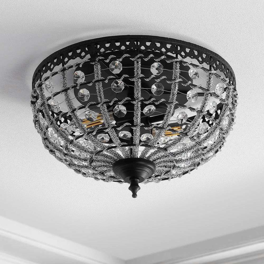 商品JONATHAN Y|Anita 12.25" Low-Ceiling Metal/Acrylic LED Flush Mount,价格¥1016,第3张图片详细描述