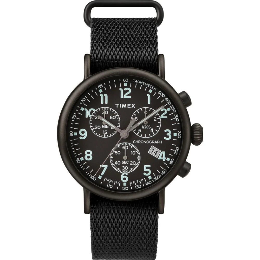 商品Timex|Standard Chronograph 41mm Fabric Strap Watch,价格¥891,第1张图片