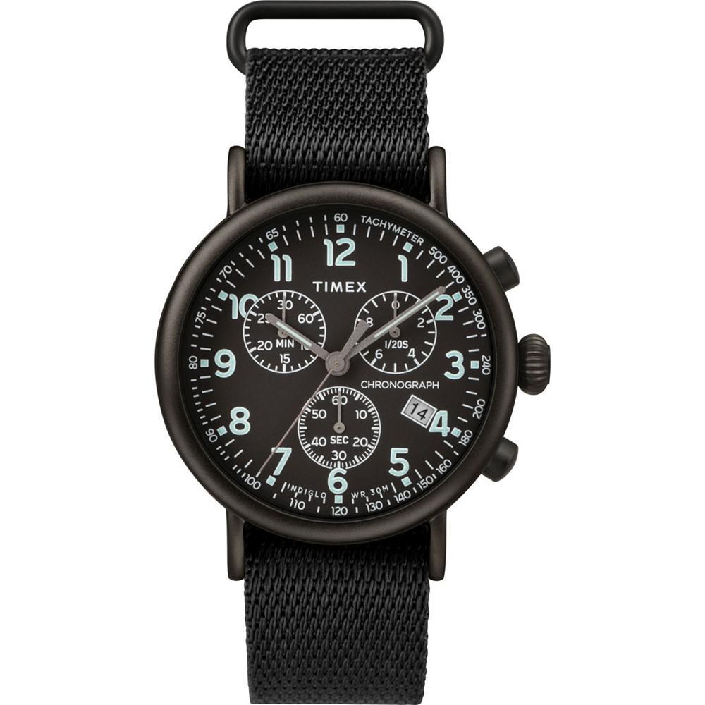 商品Timex|Standard Chronograph 41mm Fabric Strap Watch,价格¥885,第1张图片