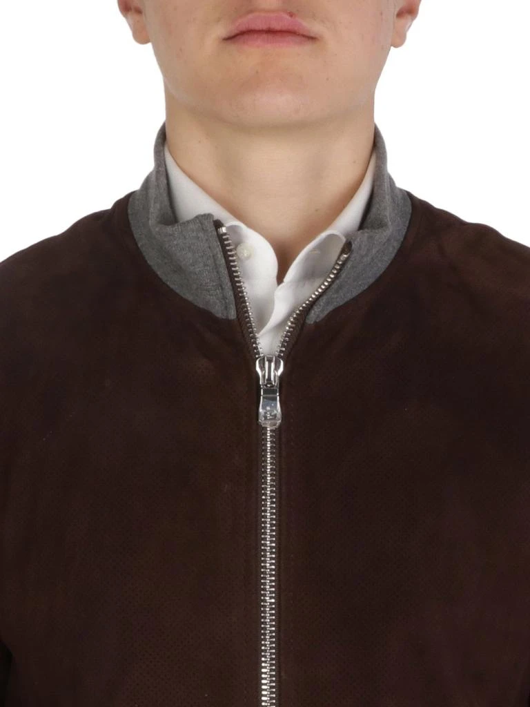 商品THE JACK LEATHERS|The Jack Leathers Men's  Brown Suede Outerwear Jacket,价格¥4014,第4张图片详细描述