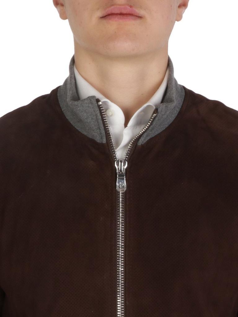 商品THE JACK LEATHERS|The Jack Leathers Men's  Brown Suede Outerwear Jacket,价格¥3523,第6张图片详细描述